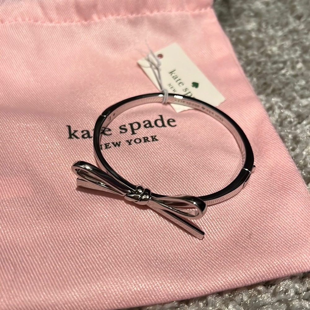 NWT - Kate Spade silver bow bracelet